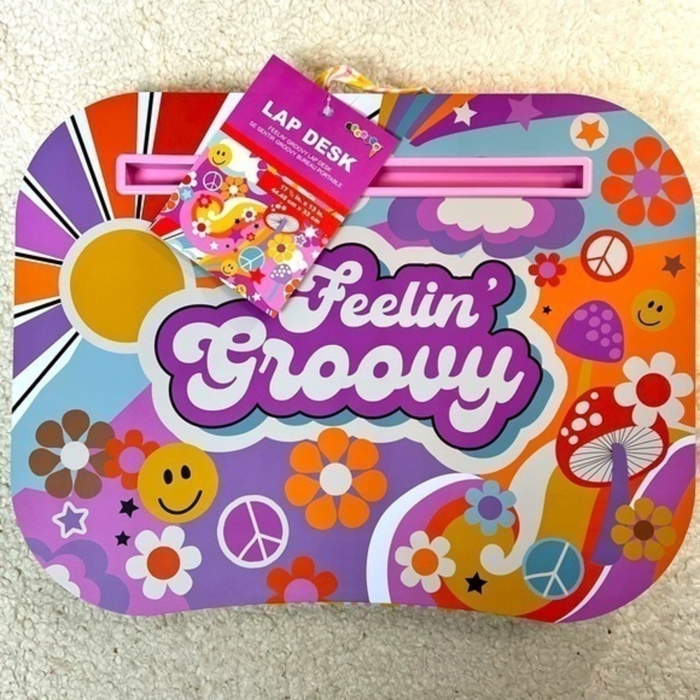 iScream Laminate Top Microbead Filled Lap Desk w/Tablet Channel